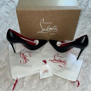 Christian Louboutin Black and Red Heels